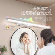 松下（Panasonic）镜前灯 卫生间化妆灯美光色壁灯 LED浴室镜前灯具镜柜款 银色10瓦 HHJQ1001