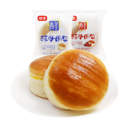 桃李 酵母面包 牛奶蛋羹味4袋+巧克力味4袋*3件