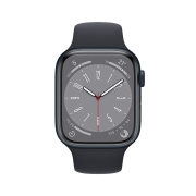 Apple Watch Series 8 智能手表GPS款45毫米午夜色铝金属表壳午夜色运动型表带MNP13CH/A