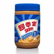 四季宝（SKIPPY）花生酱 早餐面包酱拌面蘸料火锅调料 烘焙原料 颗粒510g装