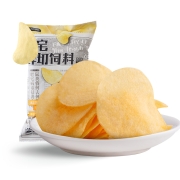三只松鼠宅宅鲜切饲料原味薯片休闲膨化网红零食45g
