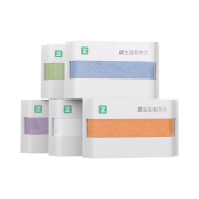 最生活小米毛巾轻柔款2条3条装全棉纯棉洗脸巾家用吸水抗菌新疆棉