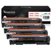 V4INK cf400a硒鼓四色套装(适用惠普m277dw墨盒 m252dw 201A M274n m252n打印机粉盒)