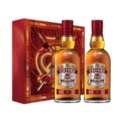 英国原装进口 芝华士 Chivas 12年 苏格兰威士忌 500ml*2瓶