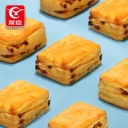 友臣红豆方酥千层面包早餐休闲零食品小吃整箱 友臣红豆方酥420g整箱
