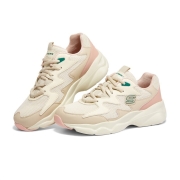 Skechers斯凯奇情侣款网面透气时尚低帮休闲运动鞋896041 OFPK米白色粉色（女款） 38