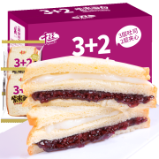 京喜APP：千丝 3+2紫米吐司面包 400g