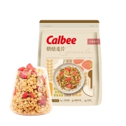 88VIP：Calbee/卡乐比 烘焙燕麦片 红莓椰香味400g*2件+凑单