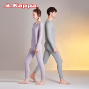 22秋冬新品Kappa/卡帕保暖衣情侣套装简约长袖长裤秋衣