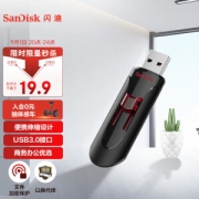 SanDisk 闪迪 酷系列 酷悠 CZ600 USB 3.0 U盘 黑色 32GB USB