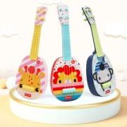 费雪（Fisher-Price）0-3岁早教乐器玩具可弹奏儿童尤克里里 FP032B-小狮子