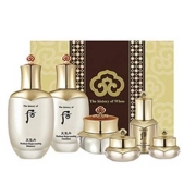 临期品：WHOO 后 天气丹花献光彩紧颜礼盒6件套（滋养液150ml+滋养乳110ml+滋养霜25ml+赠 精华液8ml+滋养霜10ml+眼霜5ml）