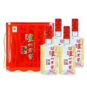 PLUS会员：泸州老窖 六年窖头曲 52度浓香型白酒 铁盒19年份 500ml*4瓶