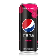 百事可乐 无糖 Pepsi 树莓味 碳酸饮料 汽水 细长罐 330ml*12罐 饮料整箱  百事出品