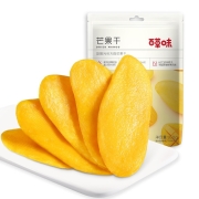 百草味  水果干果脯特产网红食品办公室零嘴小吃休闲零食烘焙 芒果干100g/袋