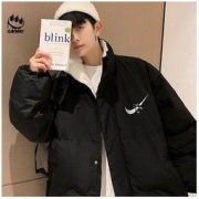 CLAW MONEY 羊绒棉衣男冬季纯色棉袄外套韩版潮流宽松潮牌面包棉服