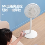 先锋(Singfun)轻奢风系列遥控电风扇落地扇摇头定时流通空气循环扇小米白  DLD-D15空调伴侣扇