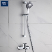 高仪（GROHE） GROHE/高仪 进口淋浴高仪花洒套装 4键13CM手持花洒 淋浴龙头有下出水