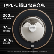 联想（Lenovo） LP80蓝牙耳机真无线半入耳式音乐通话降噪运动跑步游戏苹果华为oppo小米通用 【顶配版】典雅白|无感佩戴|续航5小时|高清通话