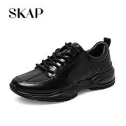 SKAP 圣伽步 2022秋季新款牛皮革气垫厚底增高运动休闲男鞋A1M02CM2