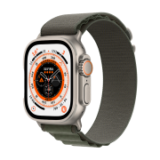 Apple Watch Ultra 智能手表 GPS + 蜂窝款 49毫米 钛金属表壳 绿色高山回环式表带 小号MNHQ3CH/A