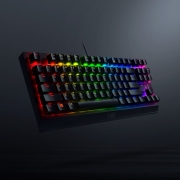 雷蛇（Razer） 新款黑寡妇蜘蛛黄绿轴 机械键盘有线键盘游戏键盘104键 V3竞技版 87键 黄轴