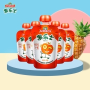 果乐士  99.9%水果+0.1%vc凤梨香蕉90g*5水果泥果汁泥
