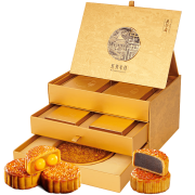 PLUS会员：WU FANG ZHAI 五芳斋 广式三层月饼礼盒 1260g