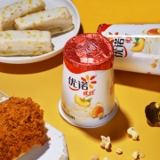 优诺(yoplait) 优丝黄桃果粒酸奶风味发酵乳135gx3 低温酸牛奶生鲜