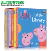 小猪佩奇 Peppa Pig little Library 6册手掌纸板书 粉红猪小妹 启蒙认知英文原版 小小图书馆 儿童启蒙绘本 睡前故事书籍