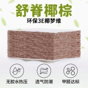 雅兰床垫 天然椰棕床垫偏硬席梦思学生宿舍双面可用薄床垫棕榈环保家用乳胶床垫 可定制尺寸 5cm（椰棕） 0.9*1.9m
