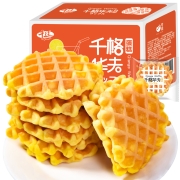 京东极速版：千丝  千格华夫饼  整箱 400g 独立包装
