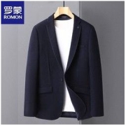 ROMON 罗蒙 专柜羊毛西服2022秋冬季新款时尚单西便服毛呢大衣西装外套男