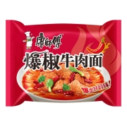 康师傅  方便面 经典爆椒牛肉 泡面袋装速食 五连包 99g*5包