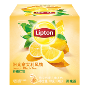 有券的上：立顿  Lipton 阳光意大利风情柠檬红茶 独立三角包  10包  18g