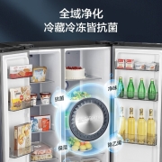 海信(Hisense)食神639升双开门冰箱对开门 一级能效双变频大容量风冷无霜 全域净化电冰箱 BCD-639WFK1DPQ