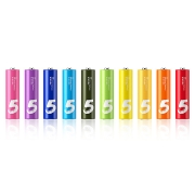 ZMI紫米5号彩虹电池碱性适用于血压计/遥控器/鼠标/儿童玩具/智能门锁（10粒装）