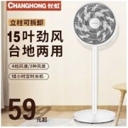 CHANGHONG 长虹 电风扇家用落地扇台式立式遥控静音摇头定时台地两用宿舍风扇