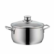 WMF 福腾宝 Diadem Plus 带盖不锈钢双耳汤锅 4.5L/24cm 到手￥294.1