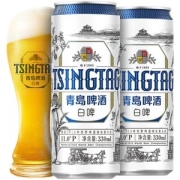 青岛啤酒 11度 全麦白啤啤酒 500ml*24听