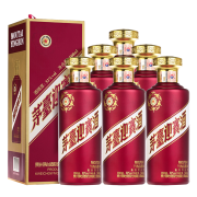 PLUS会员：MOUTAI 茅台 迎宾酒 紫 53%vol 酱香型白酒 500ml*6瓶 整箱装