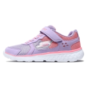 Skechers斯凯奇童鞋 女童休闲跑步鞋减震轻质运动鞋81358L 薰衣草色/粉红色 27.5