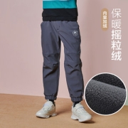 伯希和 男女童 加绒加厚软壳裤 滑雪裤