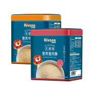 禾泱泱肉酥 营养无添加食用盐与白砂糖无调味 宝宝肉松宝宝肉酥 儿童辅食搭档 肉酥2罐（牛肉+猪肉）