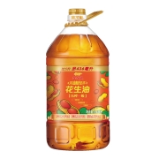 金龙鱼不油腻轻年花生油5.436L/桶 加量实惠大包装食用油