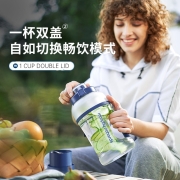 摩飞（Morphyrichards）榨汁杯 便携式运动果汁杯 网红榨汁桶 充电无线果汁桶随行杯 小胖吨 MR9802 轻奢蓝