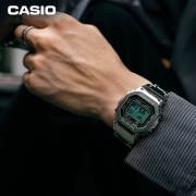 【王鹤棣同款】卡西欧（CASIO）G-SHOCK 防震防水太阳能动力 小方块时尚运动男表石英手表 GMW-B5000D-1PRT