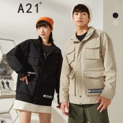 PLUS会员：A21 学院风风衣 卡其R413114067