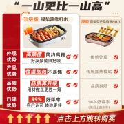 小熊（Bear）烤肉锅 烤盘 电烤炉烧烤 电烤盘 烤肉炉 电烧烤炉家用 多功能烤肉盘不粘煎烤机 DKL-D12M6
