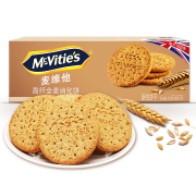 McVitie's 麦维他 高纤全麦粗粮酥性消化饼干 400g*3件